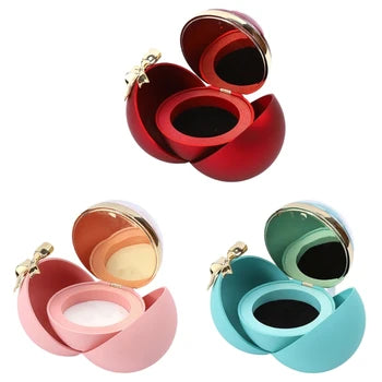 Elegant Rose Embellished Box Only Portable Flower Necklace Box Ball Holder Special Gift Presentation