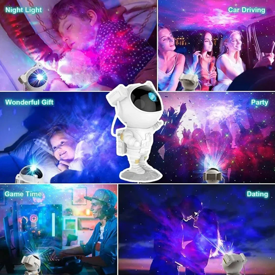 Star Projector Astronaut Galaxy Light Projector, Remote Control and 360°Rotation Magnetic Head - Galaxy Projector Night Light