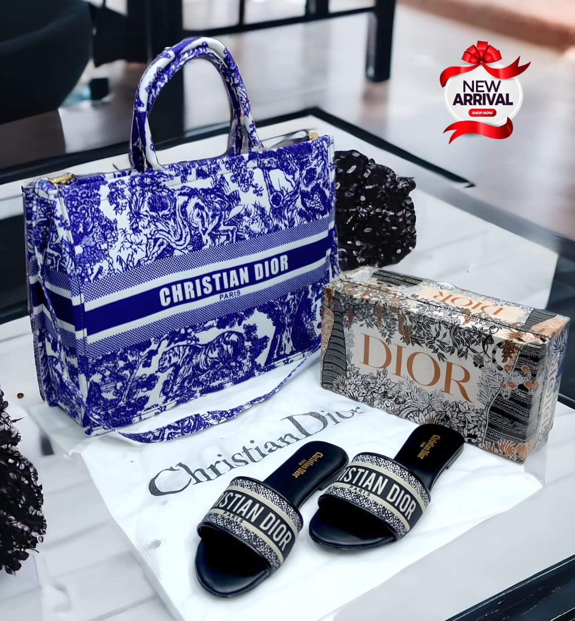 Dior Combo Deal, Dior Handbag+Dior Flat